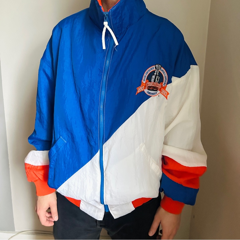 Vintage 1993 NHL Stanley Cup Windbreaker Kings vs Canadiens Colorblock Jacket